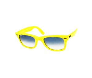 Ray-Ban RB 2140 Sunglasses In Yellow Plastic Frame With Mirror Lenses