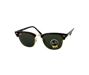 Buy Ray-Ban RB 3016 Clubmaster Sunglasses In Havana-Gold Metal Plastic  Frame With Green Lenses at Sasom – Authentic and Ready to Ship