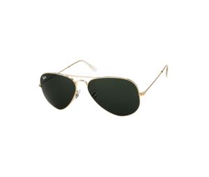 Buy Ray-Ban RB 3025 Aviator Large Metal Sunglasses In Gold Frame With Green Lenses at Sasom – Authentic and Ready to Ship