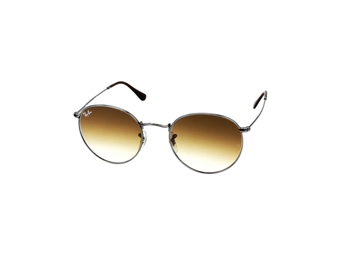 Sasom เครื่องประดับ Ray Ban Rb 3447 N Round Metal Sunglasses In Silver Frame With Brown Lenses 5194