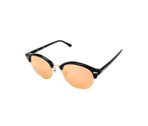 Ray-Ban RB 4246 Sunglasses In Black Metal Plastic Frame With Pink Mirror Lenses