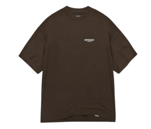 Buy Represent Owners Club T-Shirt Brown at Sasom – Authentic and Ready to Ship