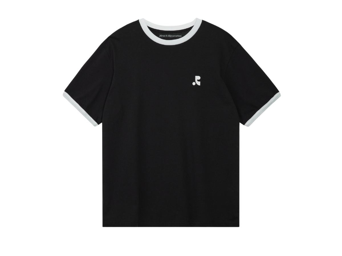 ◆Rest & Recreation◆ OVERSIZED WAVE LOGO TSHIRT BLACK RR25 copy-1707986709-