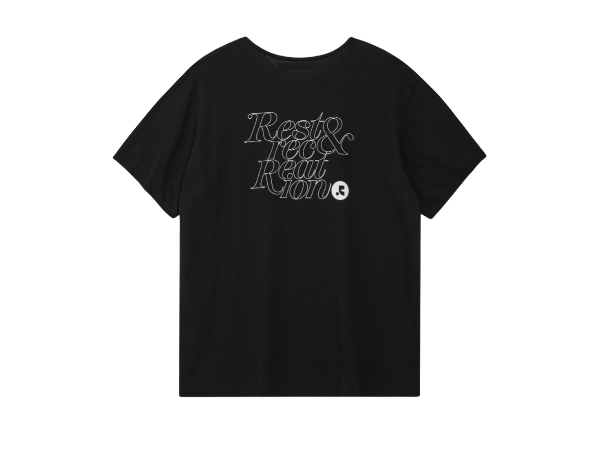 Buy Rest & Recreation Logo Ringer T-Shirt Black | SASOM