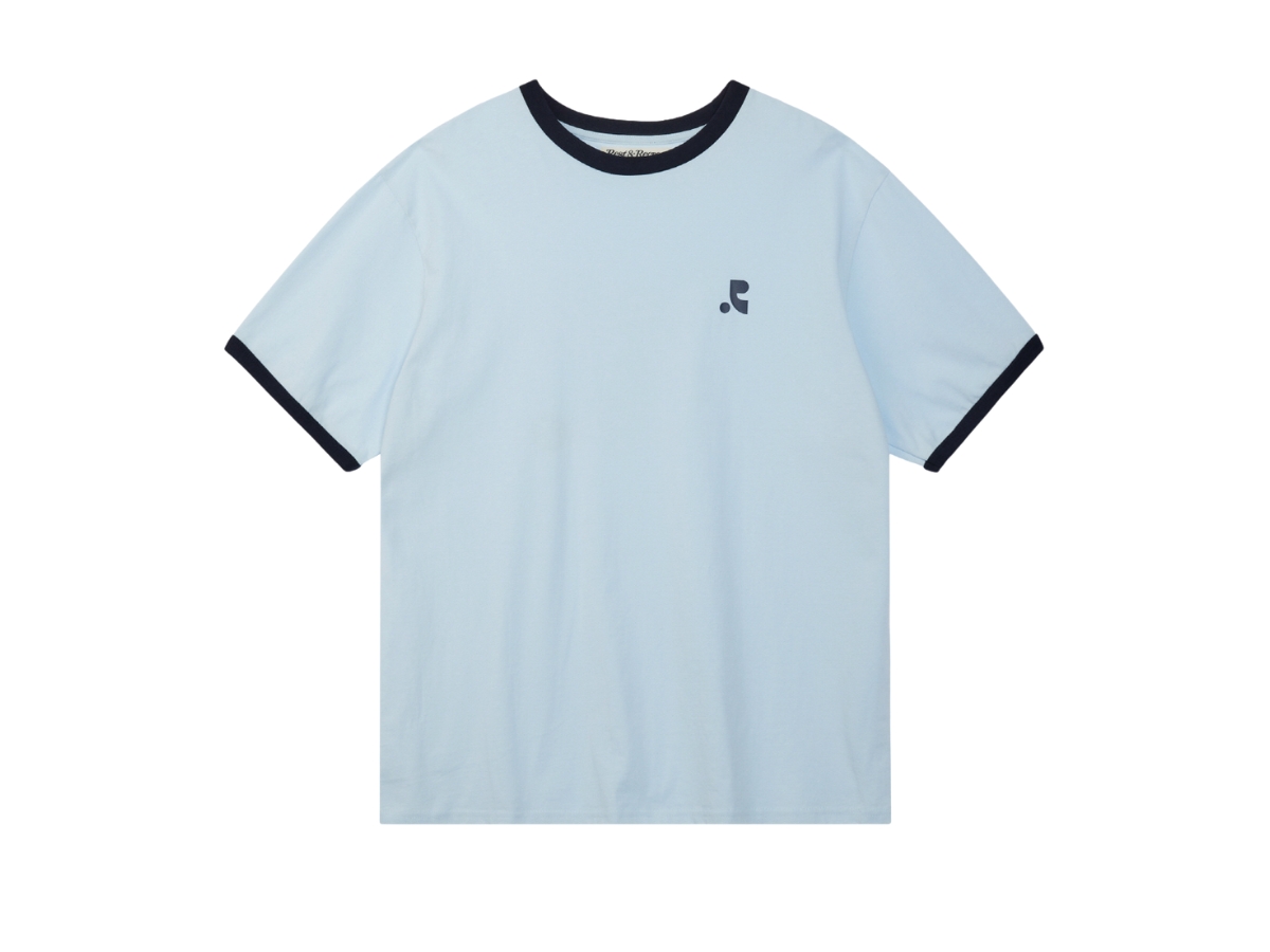 Buy Rest & Recreation Logo Ringer T-Shirt Sky Blue | SASOM