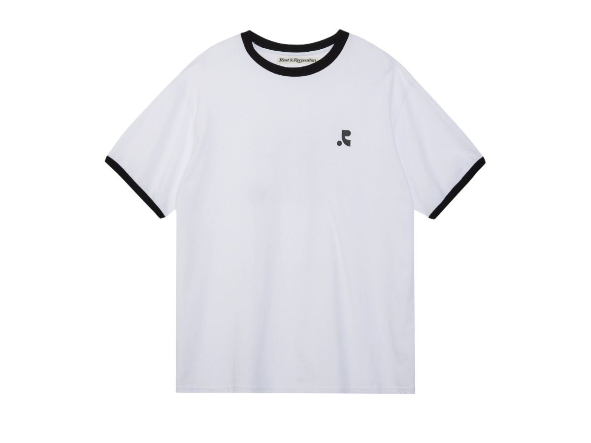 ◆Rest & Recreation◆ WAVE LOGO COLORATION TSHIRT WHITE RR2 Rest & Recreation Logo Ringer T-Shirt White | ของแท้
