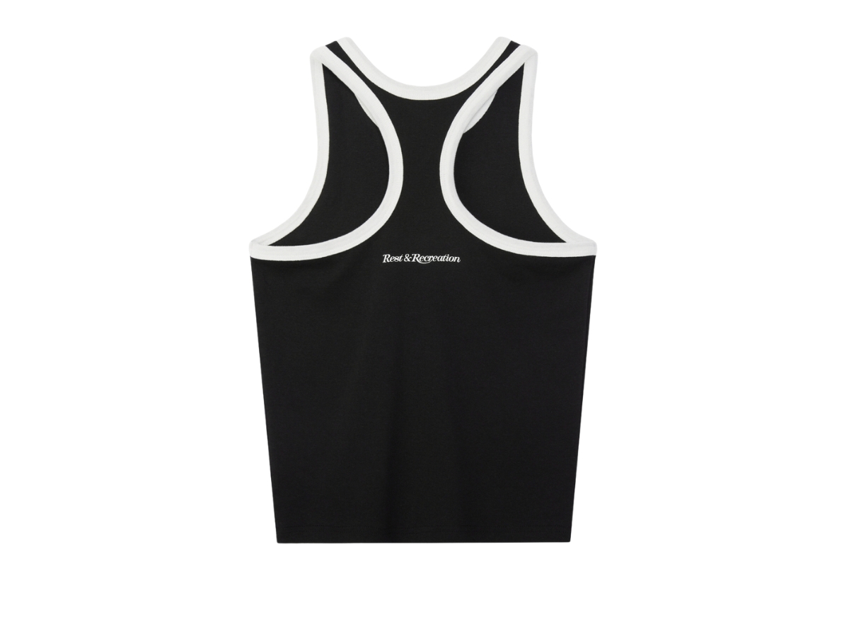 ◆Rest & Recreation◆ RACER TANK TOP BLACK RR252TP002BKF Buy Rest & Recreation Racer Tank Top Black | SASOM