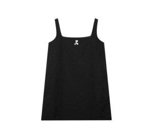Rest & Recreation Square Neck Mini Dress Black | ของแท้