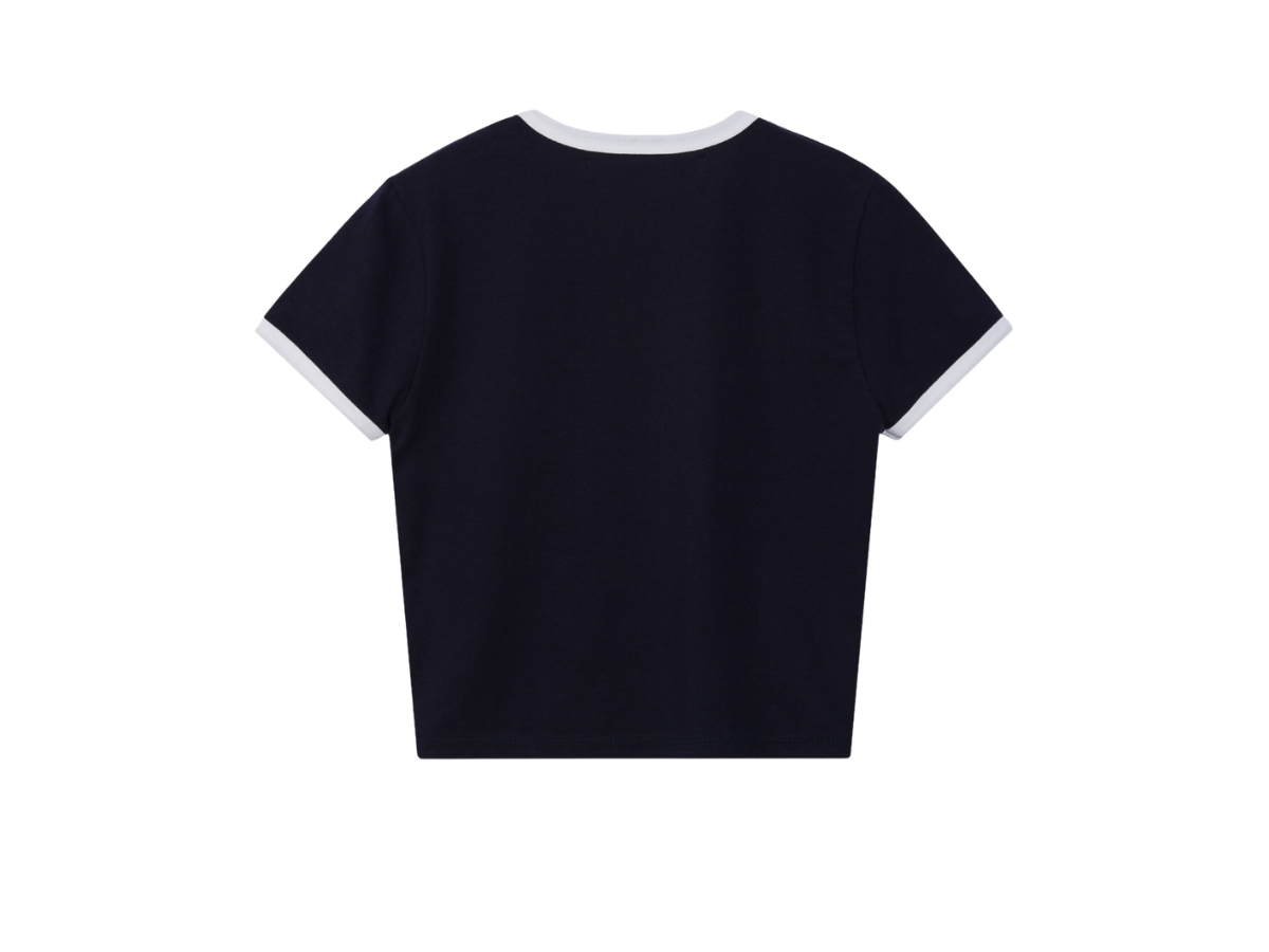 【Rest&Recreation】24HS★V-NECK RINGER T-SHIRT Rest & Recreation V-Neck Ringer T-Shirt Navy | ของแท้