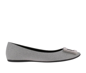 Buy Roger Vivier Silver Glitter Ballet Flats Metalic Silver (W) at Sasom – Authentic and Ready to Ship