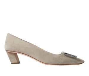 Buy Roger Vivier Belle Vivier Suede Pumps Taupe (Women's) at Sasom – Authentic and Ready to Ship
