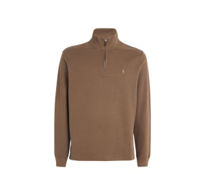 Buy Polo Ralph Lauren  Quarter-Zip Sweater Brown at Sasom – Authentic and Ready to Ship