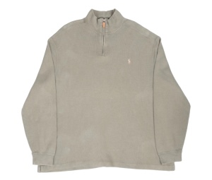Buy Polo Ralph Lauren Zip Sweater Light Brown at Sasom – Authentic and Ready to Ship