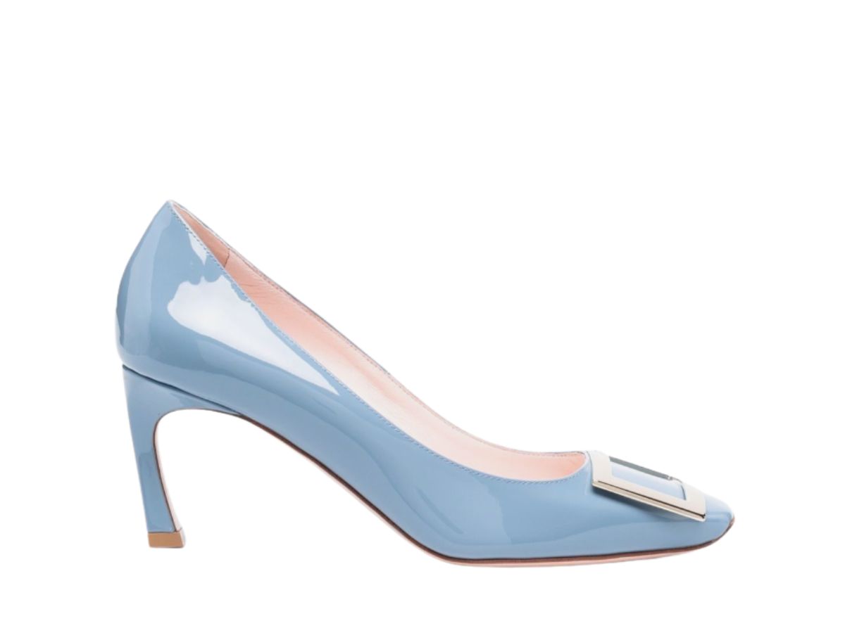 Roger vivier blue on sale pumps