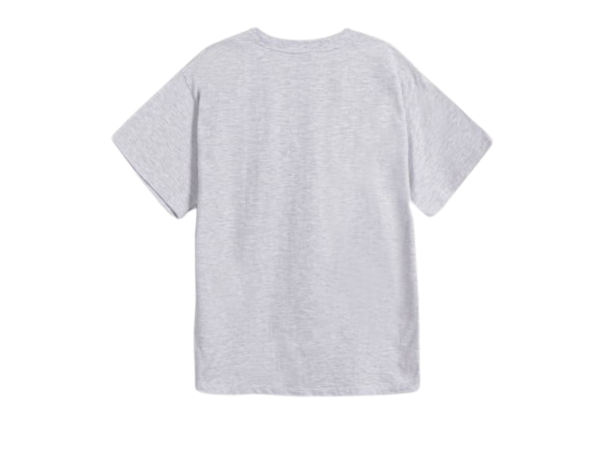 Buy Ronron Big Ribbon Line T-Shirt White Melange | SASOM