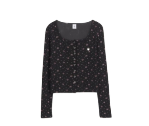 Tシャツ・カットソー RONRON SQUARE FLORAL SNAP WAFFLE CARDIGAN 4BKS356 MUSINSA公式 | RONRON SQUARE FLORAL SNAP WAFFLE CARDIGAN CREAM
