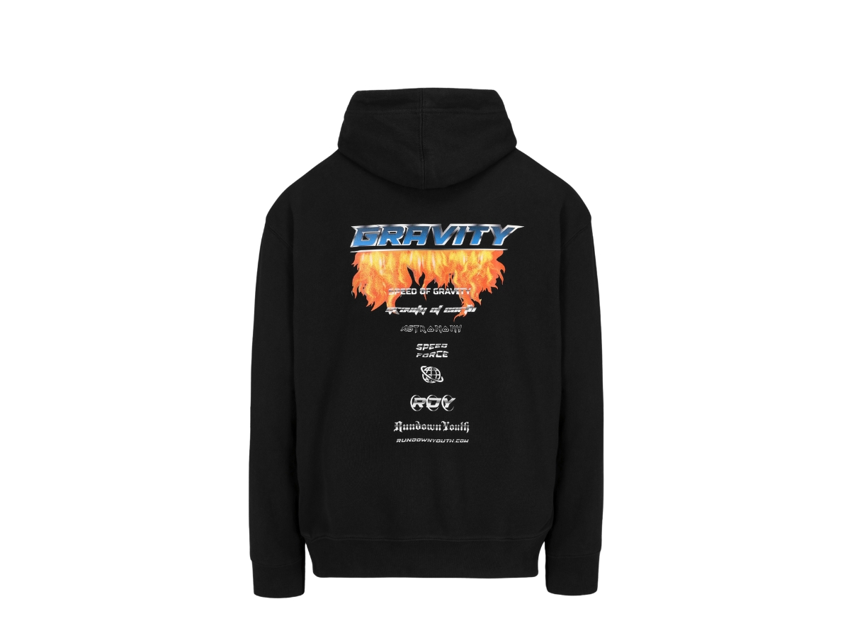 RUNDOWNYOUTH RUNDOWNYOUTH Gravity Logo Hoodie 06 - view 2