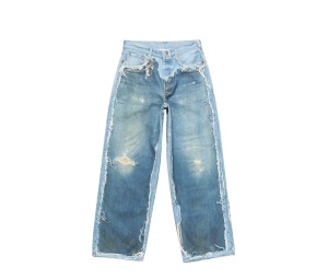Buy Acne Studios Trompe-l’œil Jeans 1981 Mid Blue at Sasom – Authentic and Ready to Ship