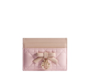 Buy Dior Lady Dior Freesia Card Holder Pink Latte White at Sasom – Authentic and Ready to Ship