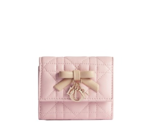 Buy Dior Lady Dior Hibiscus Wallet Sand Pink at Sasom – Authentic and Ready to Ship