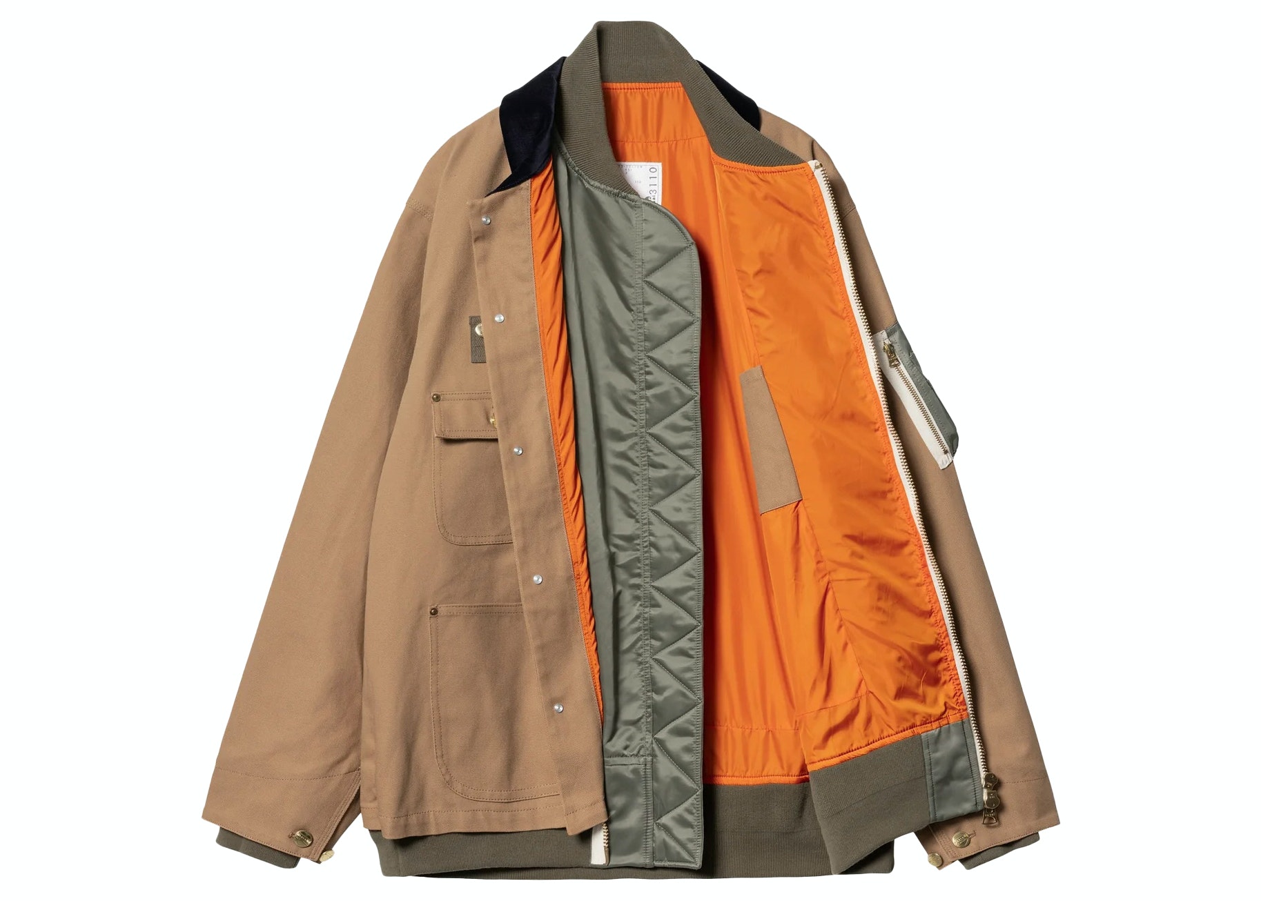 SASOM | apparel Sacai x Carhartt WIP Canvas MA-1 Michigan Jacket