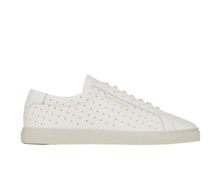 Saint Laurent Andy Sneakers Leather With Studs White