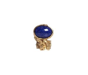 Buy Saint Laurent Arty Ring Gold-Tone Metal And Blue Stone at Sasom – Authentic and Ready to Ship