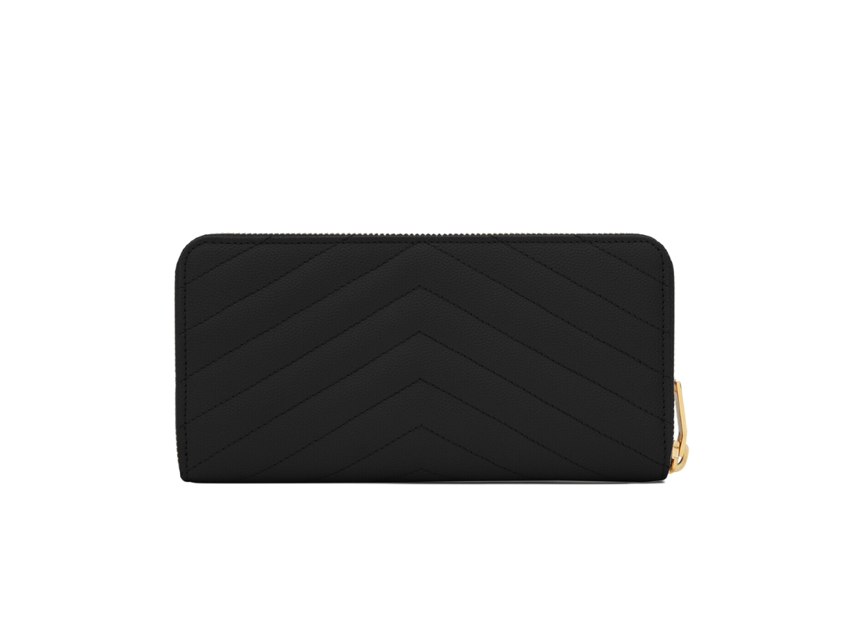 cassandre matelassé zip around wallet in grain de poudre embossed leather