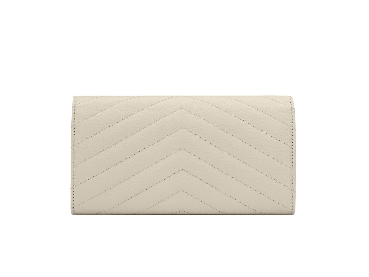 CASSANDRE Line large flap wallet in grained leather, Saint Laurent