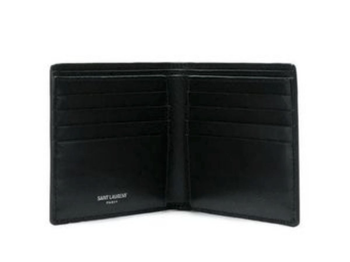 Saint Laurent Monogram East/West wallet for Men - Black in KSA