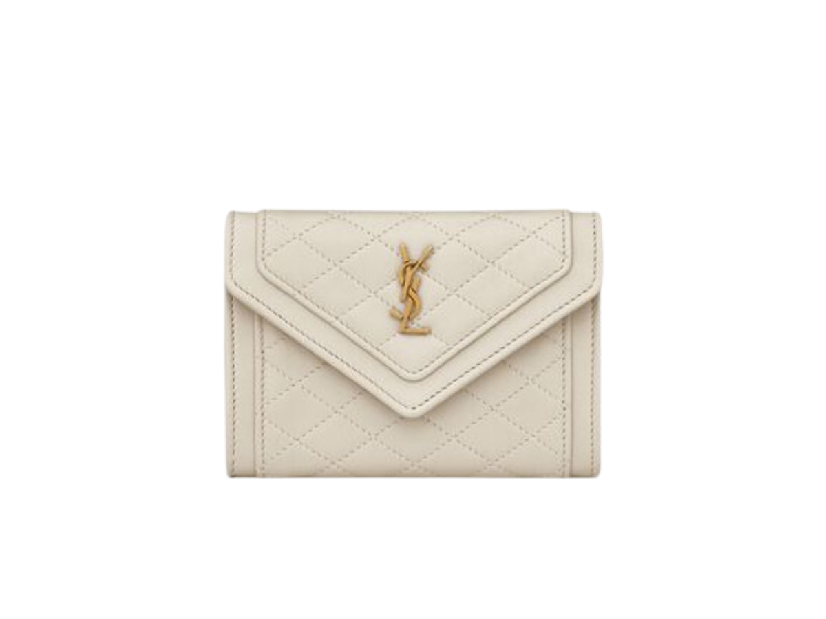 gaby small envelope wallet in quilted lambskin