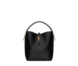 Buy Saint Laurent Le 37 In Shiny Leather With Light Bronze-Toned Metal Hardware Black at Sasom – Authentic and Ready to Ship