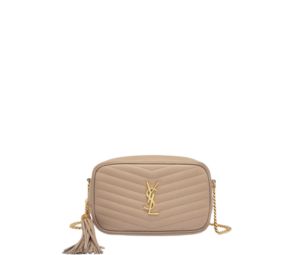 Buy Saint Laurent Lou Mini Bag In Quilted Grain De Poudre Embossed Leather With Gold-Toned Metal Hardware Dark Beige at Sasom – Authentic and Ready to Ship