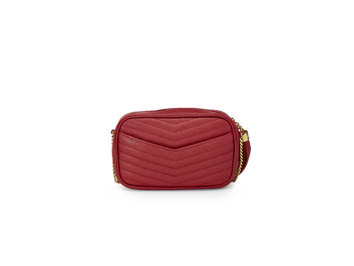 Lou mini bag in grain de poudre embossed leather