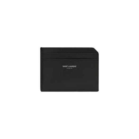 Buy Saint Laurent Paris Open Card Case in Smooth Leather Black at Sasom – Authentic and Ready to Ship