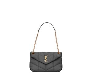 Buy Saint Laurent Puffer Small Chain Bag In Quilted Lambskin With Light Bronze-Toned Metal Hardware Storm at Sasom – Authentic and Ready to Ship