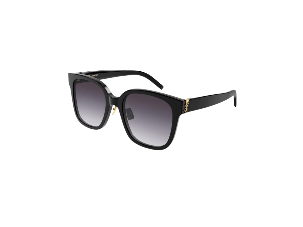 Saint Laurent SL M105/F In Black Frames With Nylon Lenses Light Gold