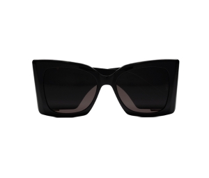 Buy Saint Laurent SL M119 Blaze In Oversized Cat-Eye Acetate Frames With Gold Cassandre Nylon Lenses Black at Sasom – Authentic and Ready to Ship