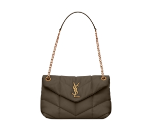 Buy Saint Laurent Small Puffer In Quilted Nappa Leather With Light Bronze Metal Hardware Light Musk at Sasom – Authentic and Ready to Ship