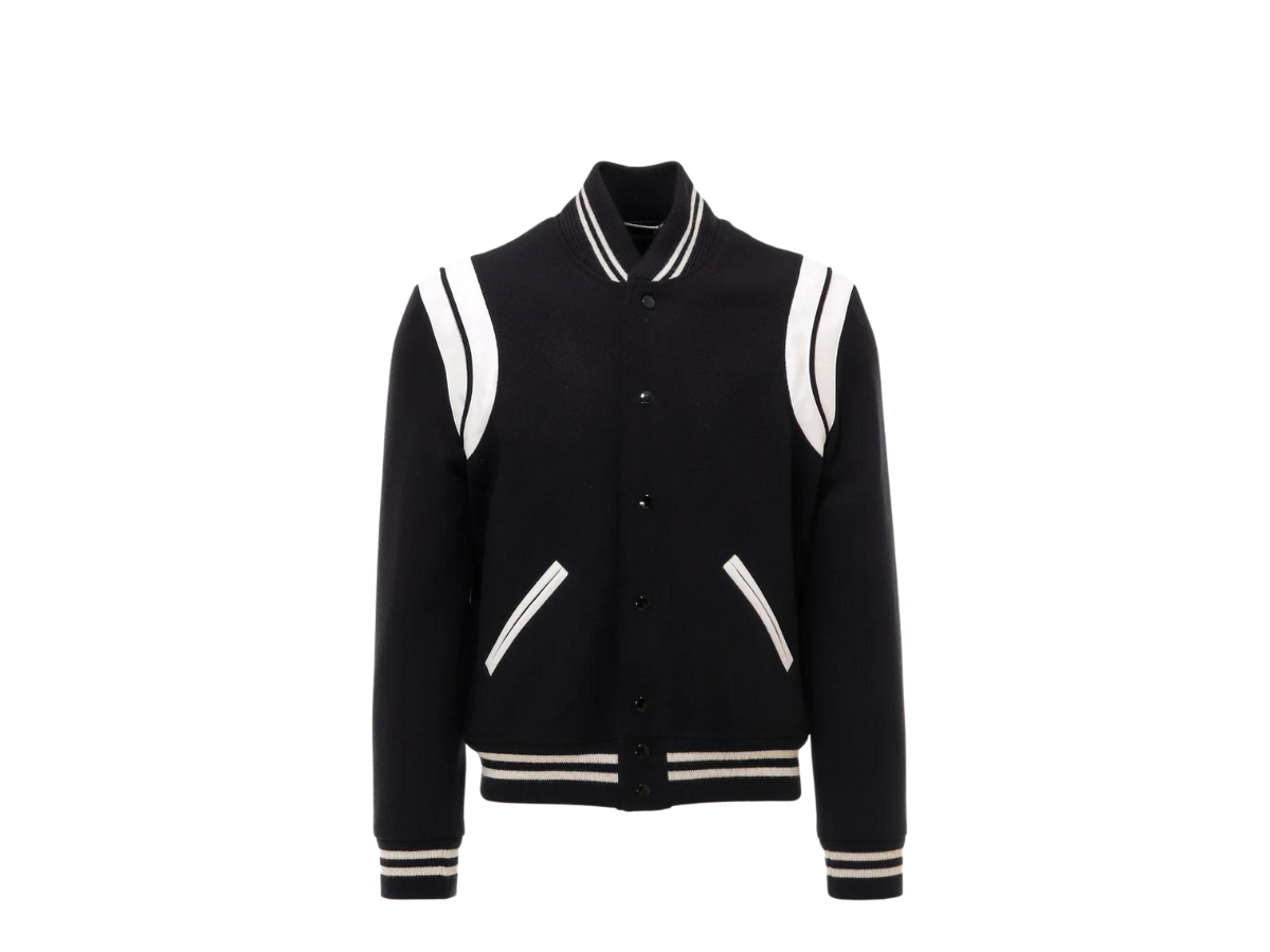 SASOM | เสื้อผ้า Saint Laurent Teddy Bomber Jacket Black เช็คราคาล่าสุด