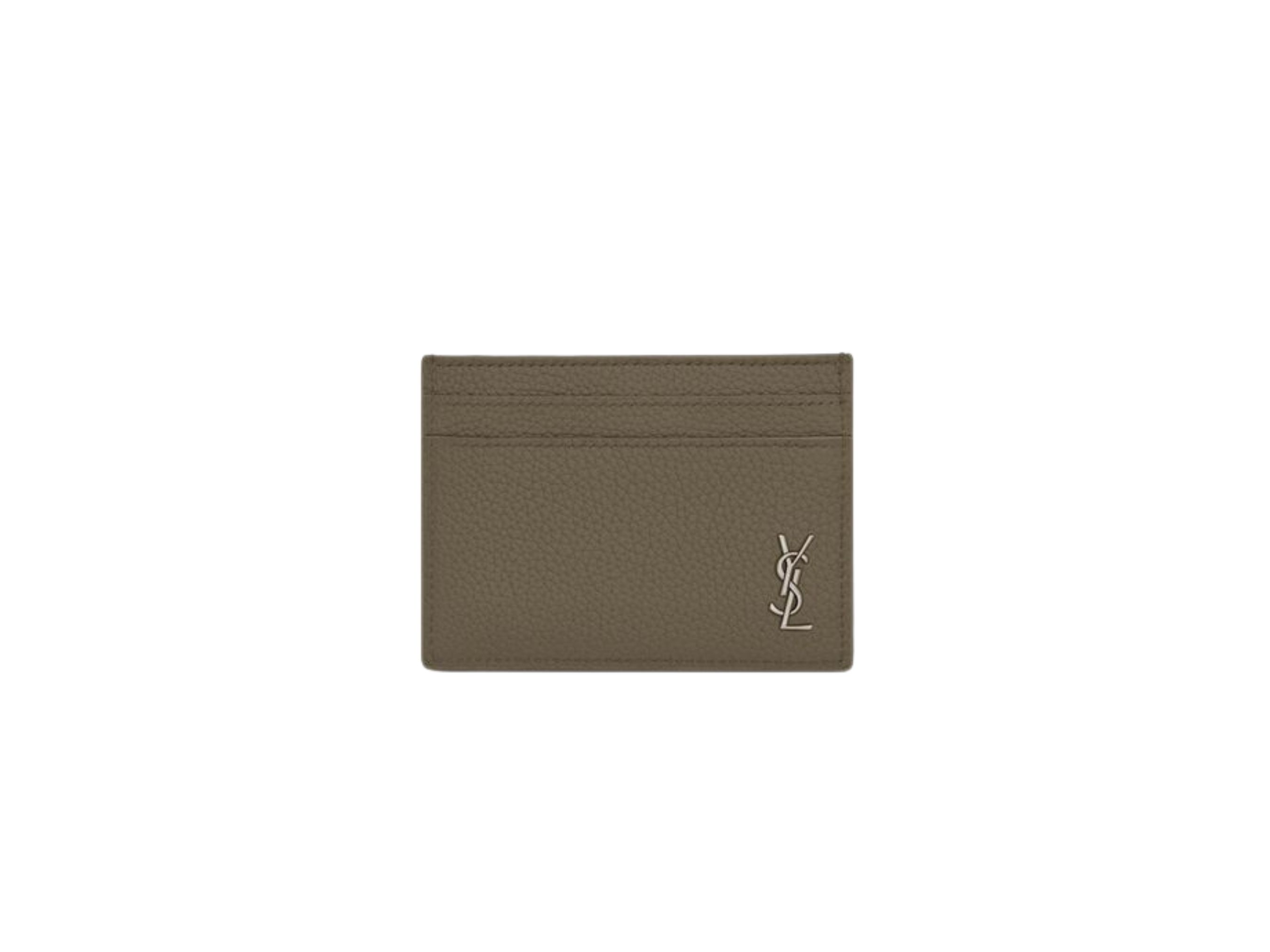 Saint Laurent Tiny Cassandre Leather Cardholder