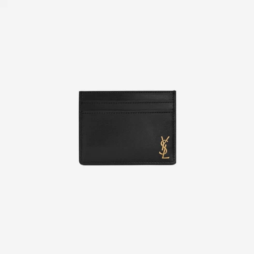 Buy Saint Laurent Tiny Monogram Shiny Leather Card Case Black at Sasom – Authentic and Ready to Ship