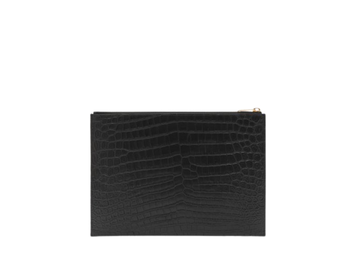 Saint Laurent Tiny Monogram Zipper Tablet Clutch In