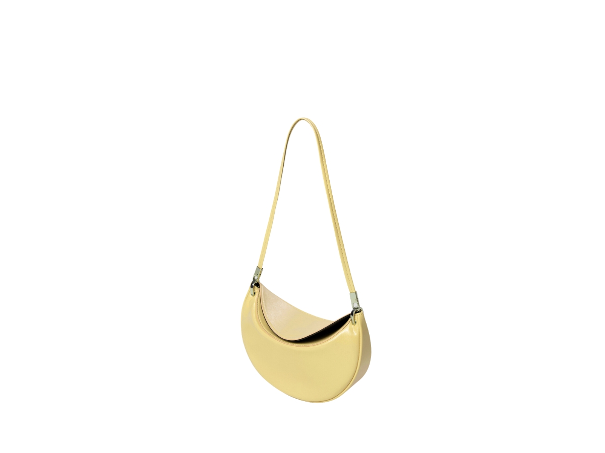 Samo Ondoh Apple Bag S Crinkle In Microfiber Leather Yellow