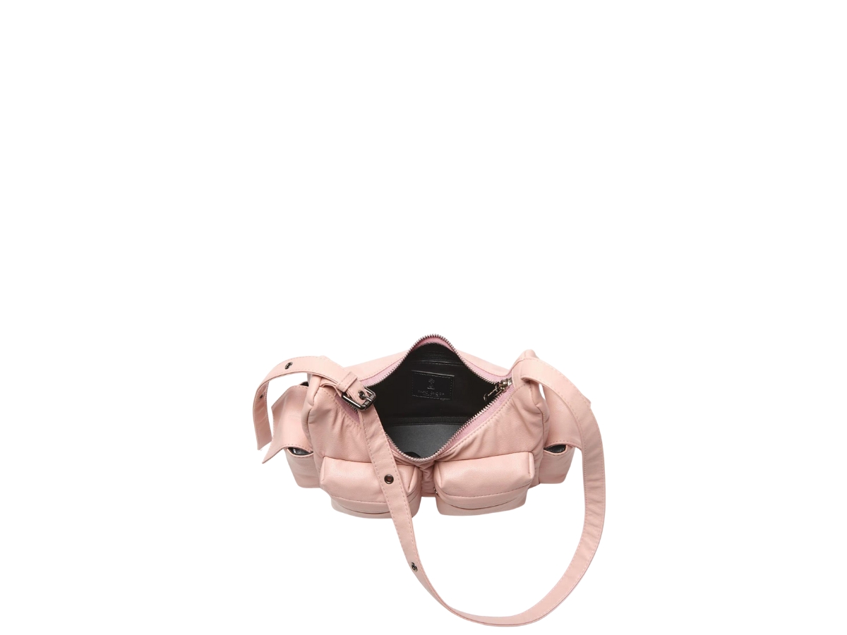 Samo Ondoh Pocket Mug Bag M In Nappa Leather Baby Pink