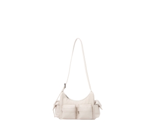 Samo Ondoh Pocket Mug Bag M In Nappa Leather Silver