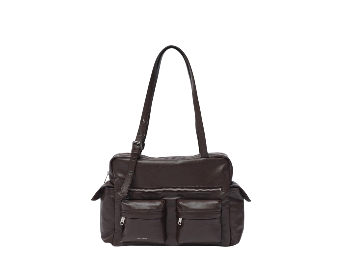 Samo Ondoh Pocket Utility Bag L In Nappa Chocolate