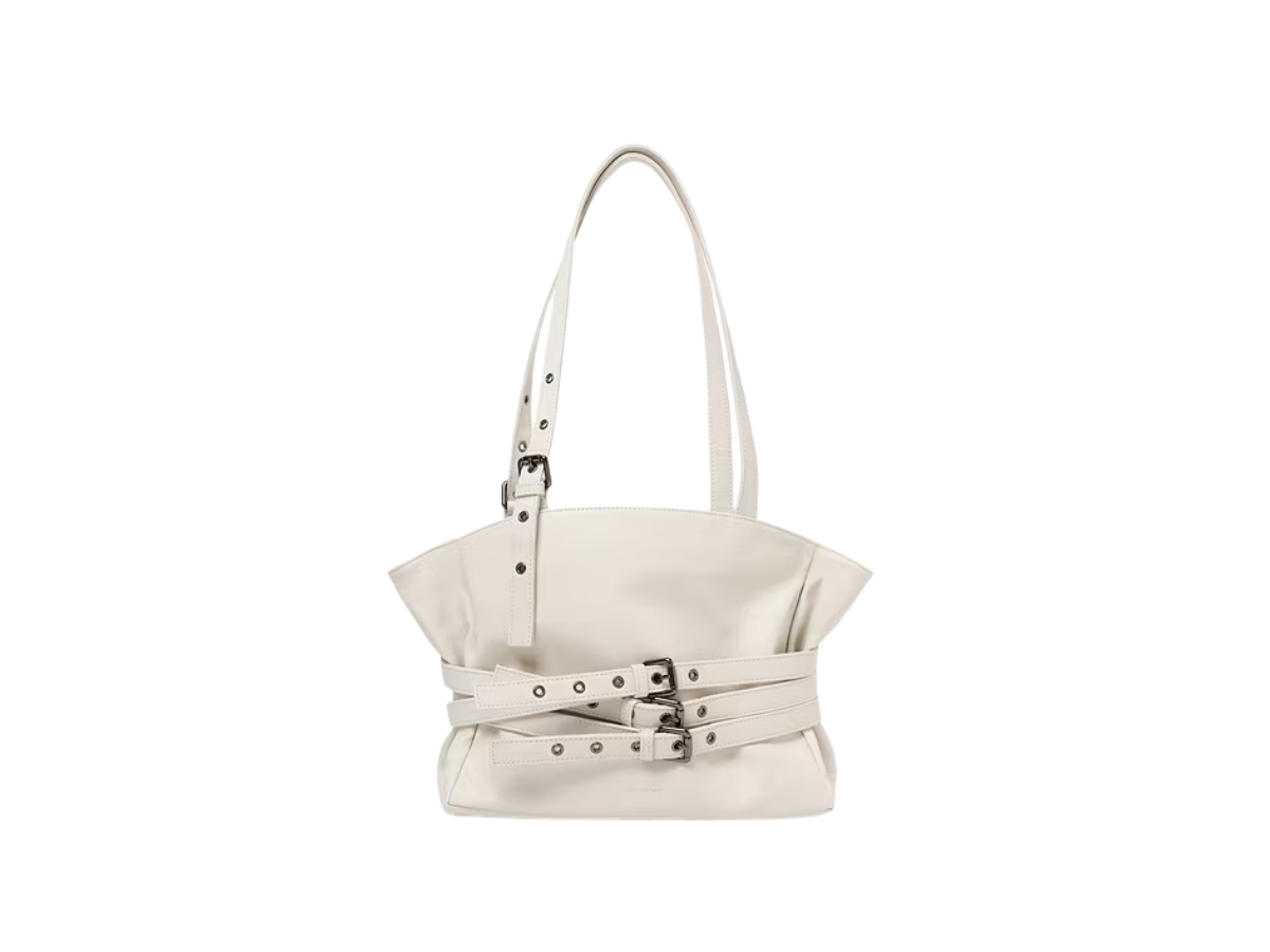 Samo Ondoh Trio Belt Corset Bag M Nappa Matt Ivory