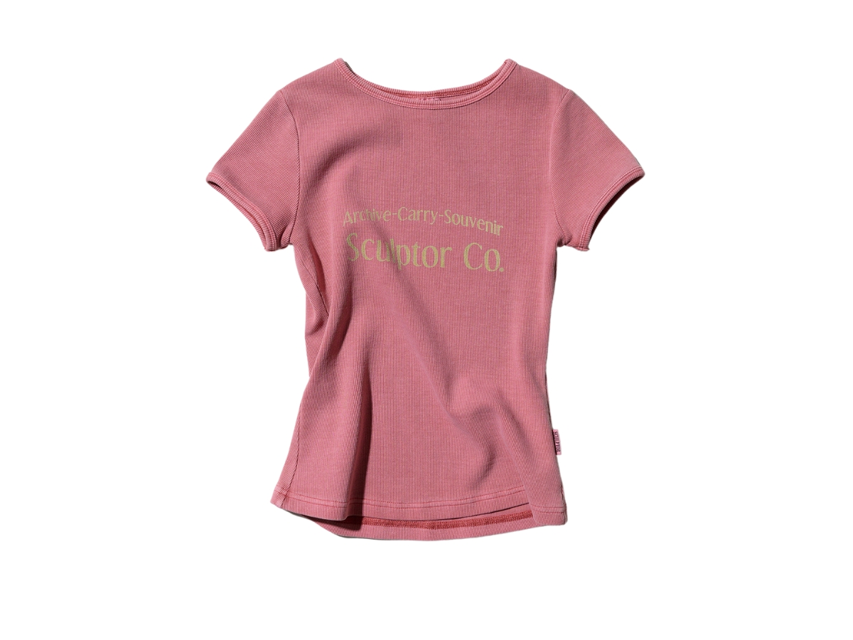 ★SCULPTOR★ Archive Pigment Baby Tee Dusty Brown SC24S276BR MUSINSA | SCULPTOR Archive Pigment Baby Tee Dusty Brown