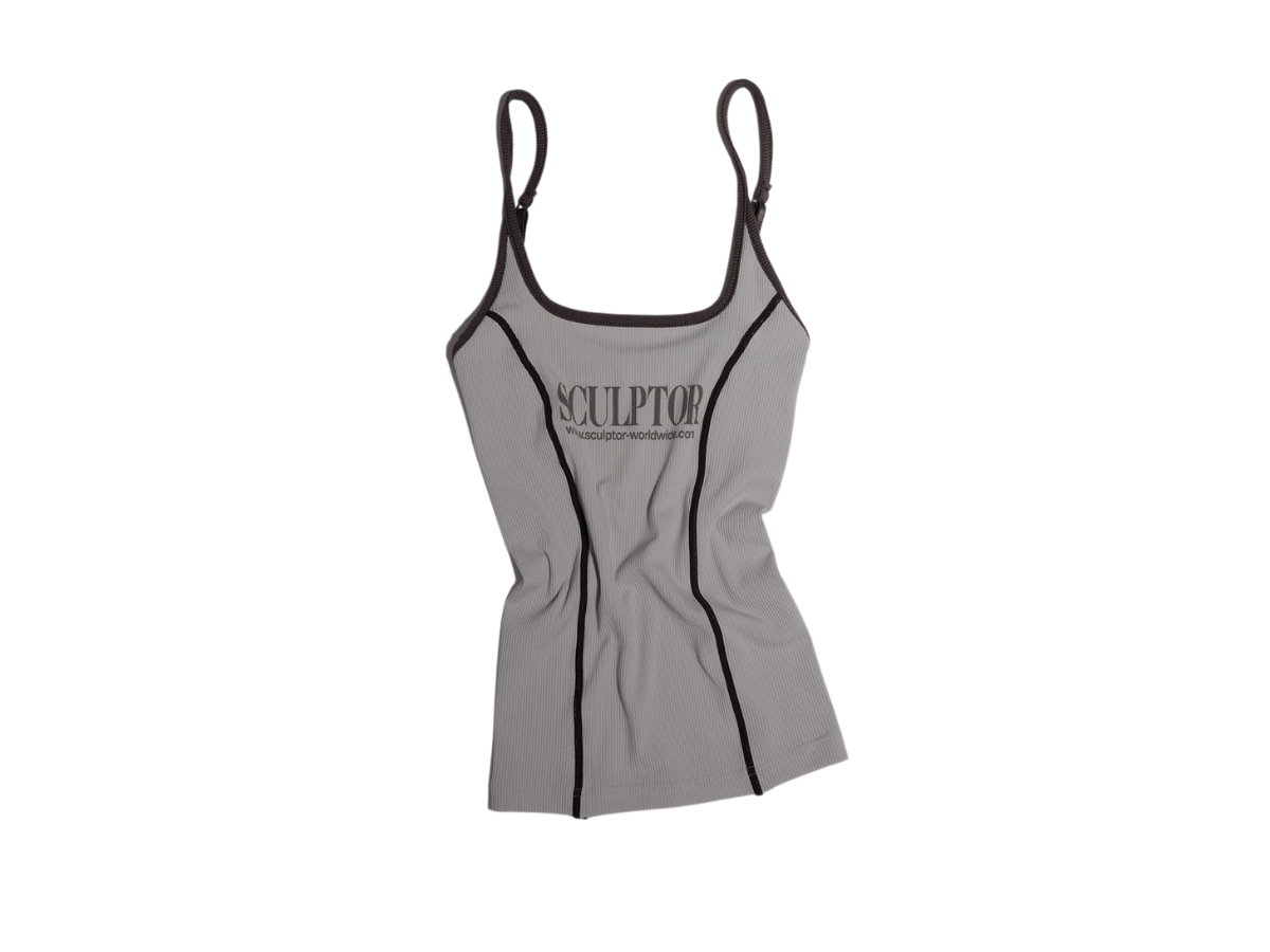 ★SCULPTOR★ Classic Tank Top Gray SC24S254GY Sculptor Classic Tank Top Gray Shop Authentic at SASOM